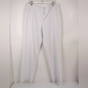 Sharagano women's white straight leg pants size (16)